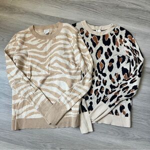 🛍️ A New Day Animal print sweater bundle